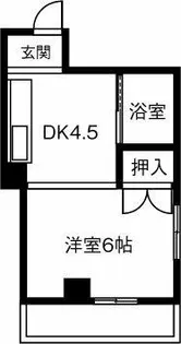 プチメゾン二葉【303号室】の間取り