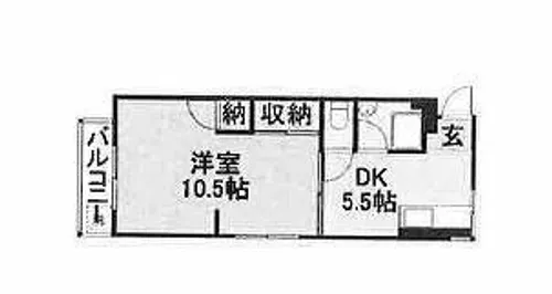 中野コーポラス【203号室】の間取り