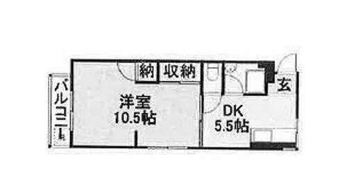 中野コーポラス【203号室】の間取り