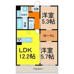 Casafelice(カーサフェリーチェ)【1階】の間取り