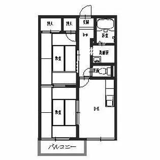 アバニティー貴生川【0203号室】の間取り