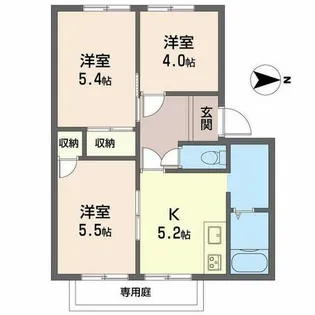 シティライフ B・C棟【B102号室】の間取り
