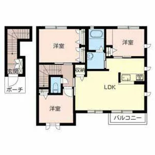 シャーメゾングレイス田原台【0202号室】の間取り