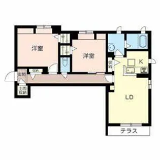 シャーメゾン高瀬16【0101号室】の間取り