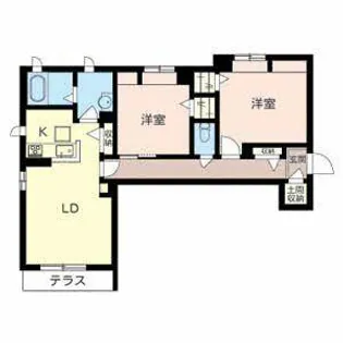 シャーメゾン高瀬16【0105号室】の間取り