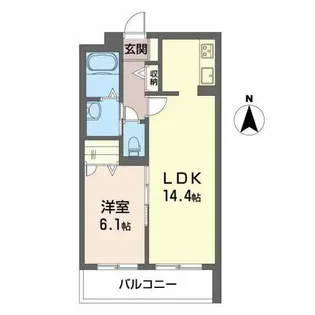 シャーメゾン フィオーレ【3階】の間取り