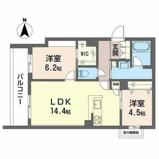 シャーメゾン ベル プレジール【0305号室】の間取り