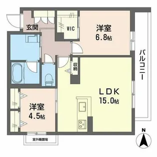 シャーメゾン ベル プレジール【3階】の間取り