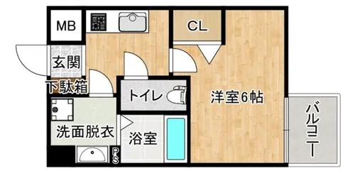 エスリード新大阪グランファースト【7階】の間取り