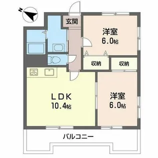プレステージ甲南【0601号室】の間取り