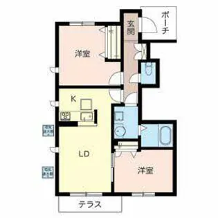 ミーリス・I【0101号室】の間取り