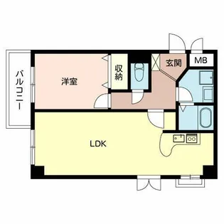 イチヨシマンション【0205号室】の間取り