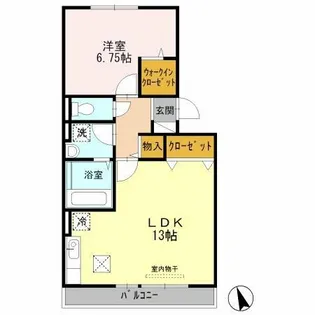 グレース雅 B棟【103号室】の間取り