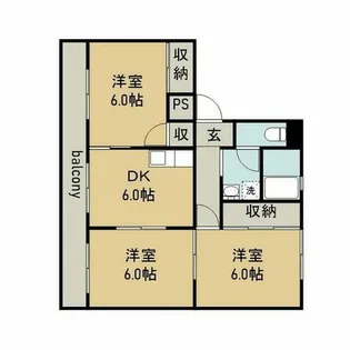 コーポエデン【1階】の間取り