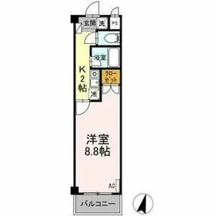 タイムD2【2306号室】の間取り