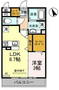 メゾンドールM【1階】の間取り