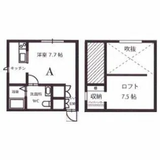 プリマG壱番館【2階】の間取り