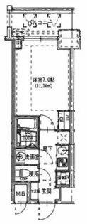 S-RESIDENCE都島【1105号室】の間取り