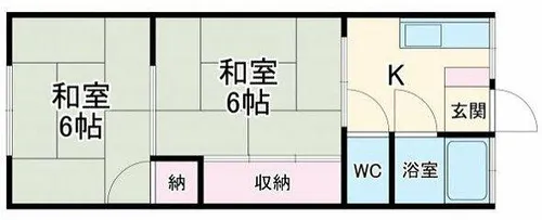 民アパート【1階】の間取り