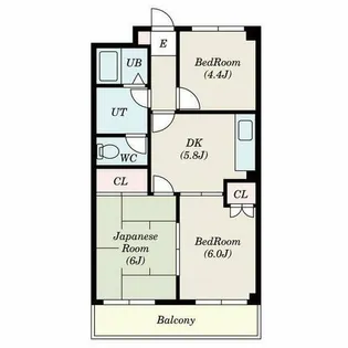 エクシードC【2階】の間取り