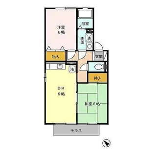 セジュール睦 C【105号室】の間取り