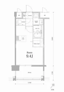 エンクレスト博多駅南BASE【5階】の間取り