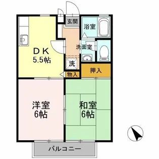 ゴールドバレー【2階】の間取り