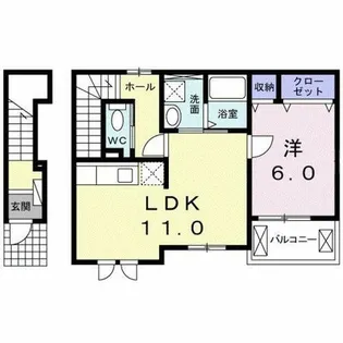 ラフィーネ坂本【2階】の間取り