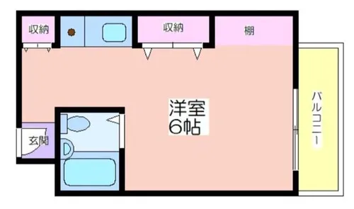 パークサイド船場【2階】の間取り