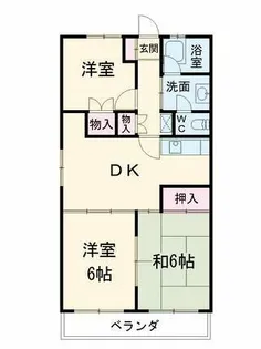マンション友親【302号室】の間取り