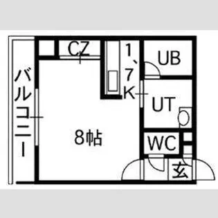 ラッフィナート【4階】の間取り