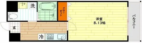 ドゥエリング梅田【7階】の間取り