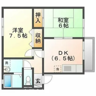 ハイツ志水【2階】の間取り