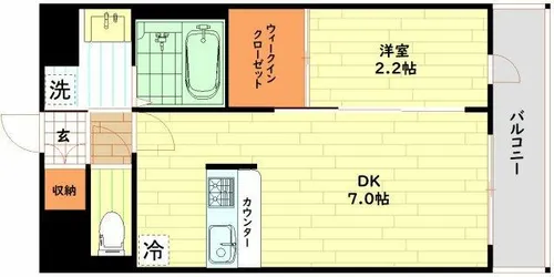 セレニテ十三ミラク【12階】の間取り