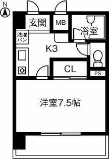 フォルツァ中央【4C号室】の間取り