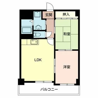 メルヴェイユ玉川【0702号室】の間取り