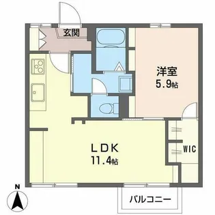 ペアハイツ【1階】の間取り
