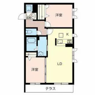 シャーメゾン小野原西【0102号室】の間取り