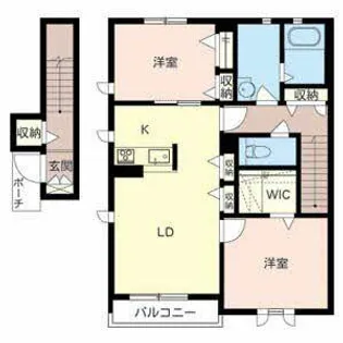 シャーメゾン カンフリエ【0201号室】の間取り