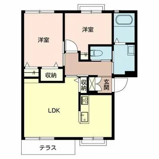 アネックス御立【A103号室】の間取り