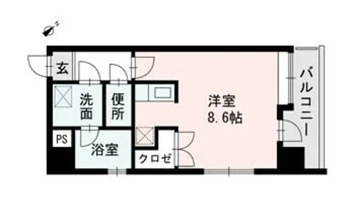 フォルム高宮【601号室】の間取り