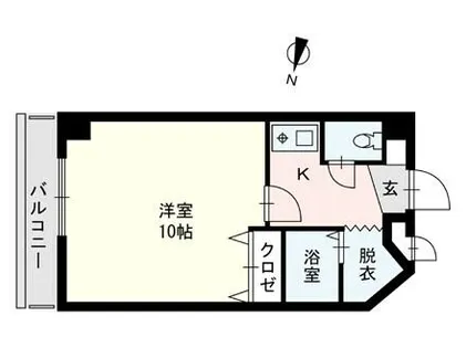 岩保ビル比恵【6階】の間取り