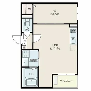 jack gonishiⅠ【1階】の間取り