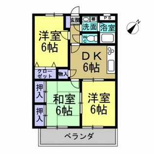 カームリー新海【4C号室】の間取り