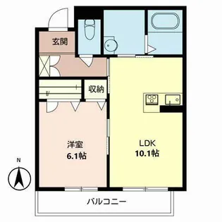 ガーデンスクエア弐番館【3階】の間取り