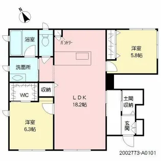 ShaMaison華里 C棟【C0101号室】の間取り