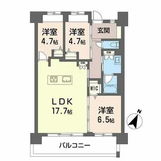 LaSante照葉オーシャンテラス【A0304号室】の間取り