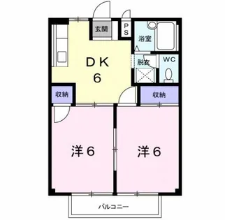 ファミールメゾン舞【205号室】の間取り