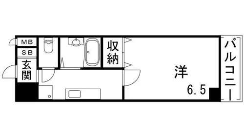エクレール六甲【1階】の間取り