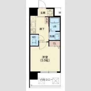 スプランディッド元町山手【3階】の間取り